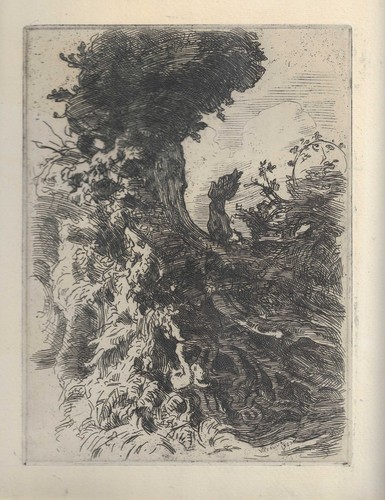 Eau forte victor prouvé - eau-forte,