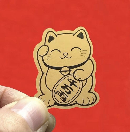 Lucky gold maneki neko - gold,