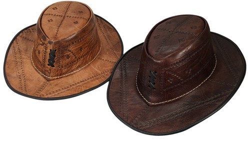 Chapeau fedora cuir - fedora,