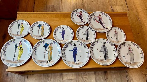 Assiettes art deco - assiettes, 1900