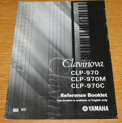 Manual booklet keyboard piano - booklet,
