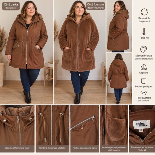 Grain malice parka manteau - grain,