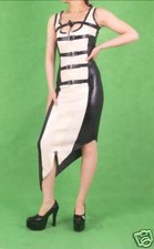 RARE & SEXY ROBE LONGUE DRESS LATEX  RUBBER 