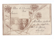 PARIS / SOUVENIR de Léontine, postcard postcard C.E. composition before 1904