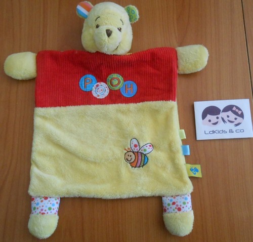 Doudou plat winnie ourson - doudou, l'ourson