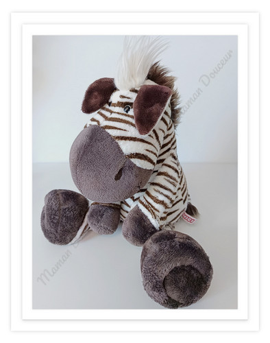 Peluche doudou grand zèbre - grand,