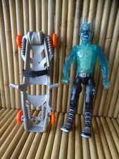 Figurine Action Man translucide  Anti freeze + chariot Mountain Racer  /cf photo