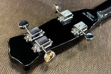 Guitare basse électrique noire Danelectro Longhorn Bass d'occasion