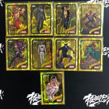 2025 Topps Chrome Marvel Yellow Lava Emma Frost Jackpot Cyclops Pyro 9 Lot