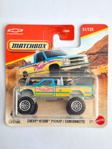 Miniature matchbox chevy - miniature, 1/64