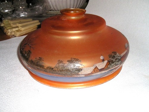Globe verre peint ancien pour - globe,
