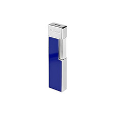 Accendino S.T. Dupont Twiggy Bleu Laqué Chrome 03005