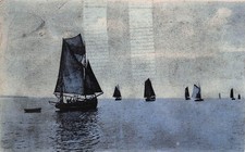 44 PORNIC DEPART DE BARQUES DE