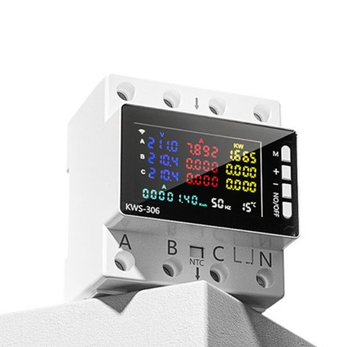 Compteur électrique type rail