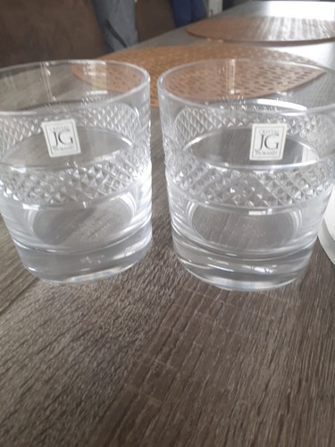 Deux verres whisky - whisky, cristal