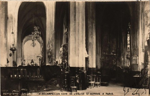 Cpa salon 1901 decamps - ak,