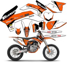 2001-2002 KTM EXC 125 200 250 300 380 400 520 Graphique Set Déco Stickers