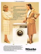 ADVERTISEMENT ADVERTISING 1982 MIELE washing machine
