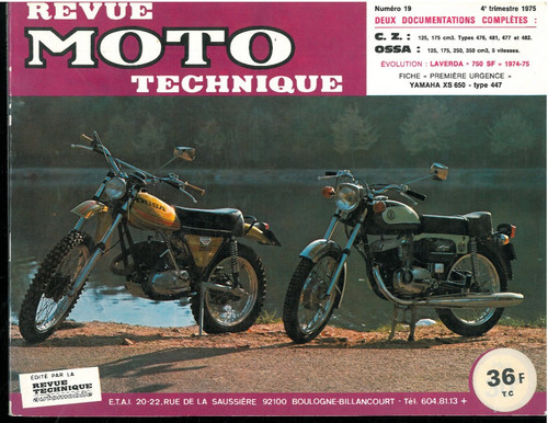 Revue moto technique rmt cz - rmt, 19