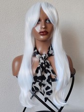 Perruque marron extra long