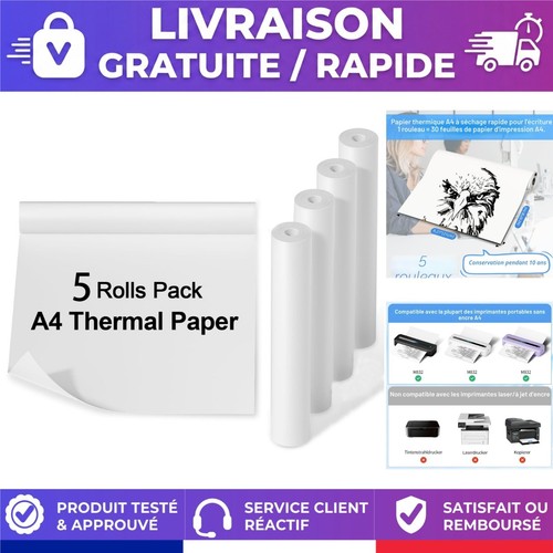 Papier thermique rouleaux - thermique, 5