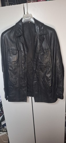 Veste homme cuir noir - c&a,