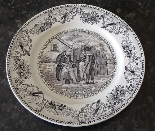 Ancienne assiette parlante
