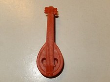 piece PLAYMOBIL -  MOYEN-AGE - Instrument Musique Mandoline Orange Troubadour