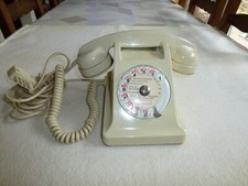 ANCIEN TELEPHONE BAKELITE COULEUR CREME FONCTIONNE