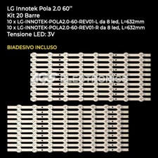 KIT 20 BARRES STRIP TV LED LG LG-INNOTEK-POLA2.0-60-REV01-L / R
