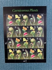 Scott #3528-31: Carnivorous Plants MNH Sheet of 20.
