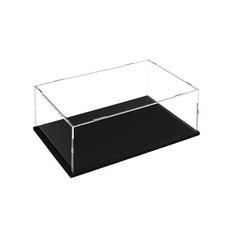 Acrylic showcase box showcase for collection with black base row box...