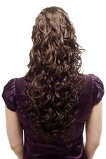 Cheveux Volumineux Ondulés Queue De Cheval Tresse Bouclée Long 60 Brun N310-8