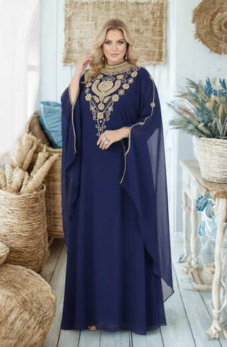 élégante robe caftan royale - robe,
