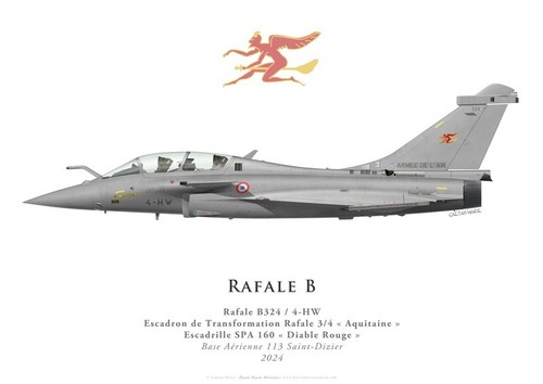 Print dassault rafale etr - print, b,