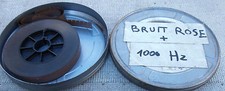 FILM CINE 16 MM  BOBINE TESTS POUR PROJECTEUR BRUIT ROSE + 1000 HZ 