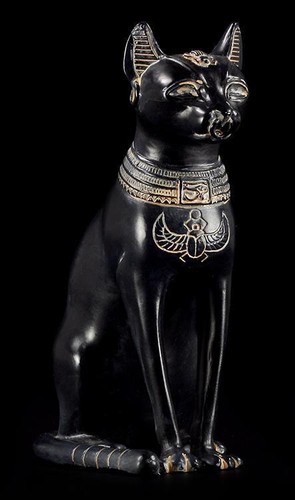 Bastet statue petite noir - bastet,