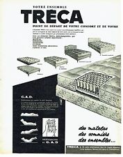 Advertising 0517 1962 Mattresses Tréca Box Sinks Remote Control C.A.D