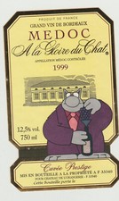 Geluck  le chat   etiquette de