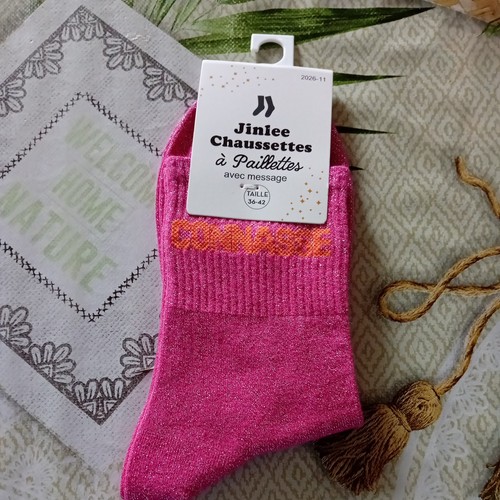 Chaussette paillettes - chaussette,