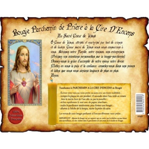 Bougie parchemin cire - bougie,