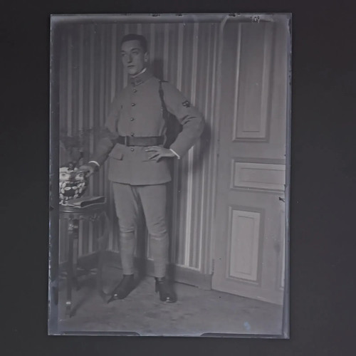 Ancienne plaque verre - de, photo