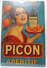 PLAQUE METAL VINTAGE 20X30