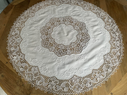 Nappe surnappe vintage lin - en,