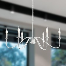 lustre blanc, lustre de style