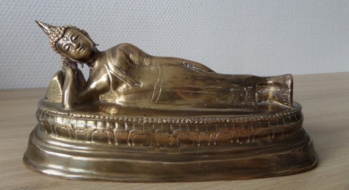 Antique ancien bronze buddha - antique,