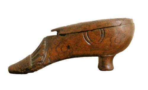 Tabatiere bois sculpté - en,