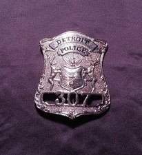 Replica Detroit MI Police Badge #307 Gode? Reproduction