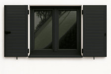 Volet battant persienné en