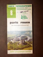 Carte IGN verte  8 Paris rouen